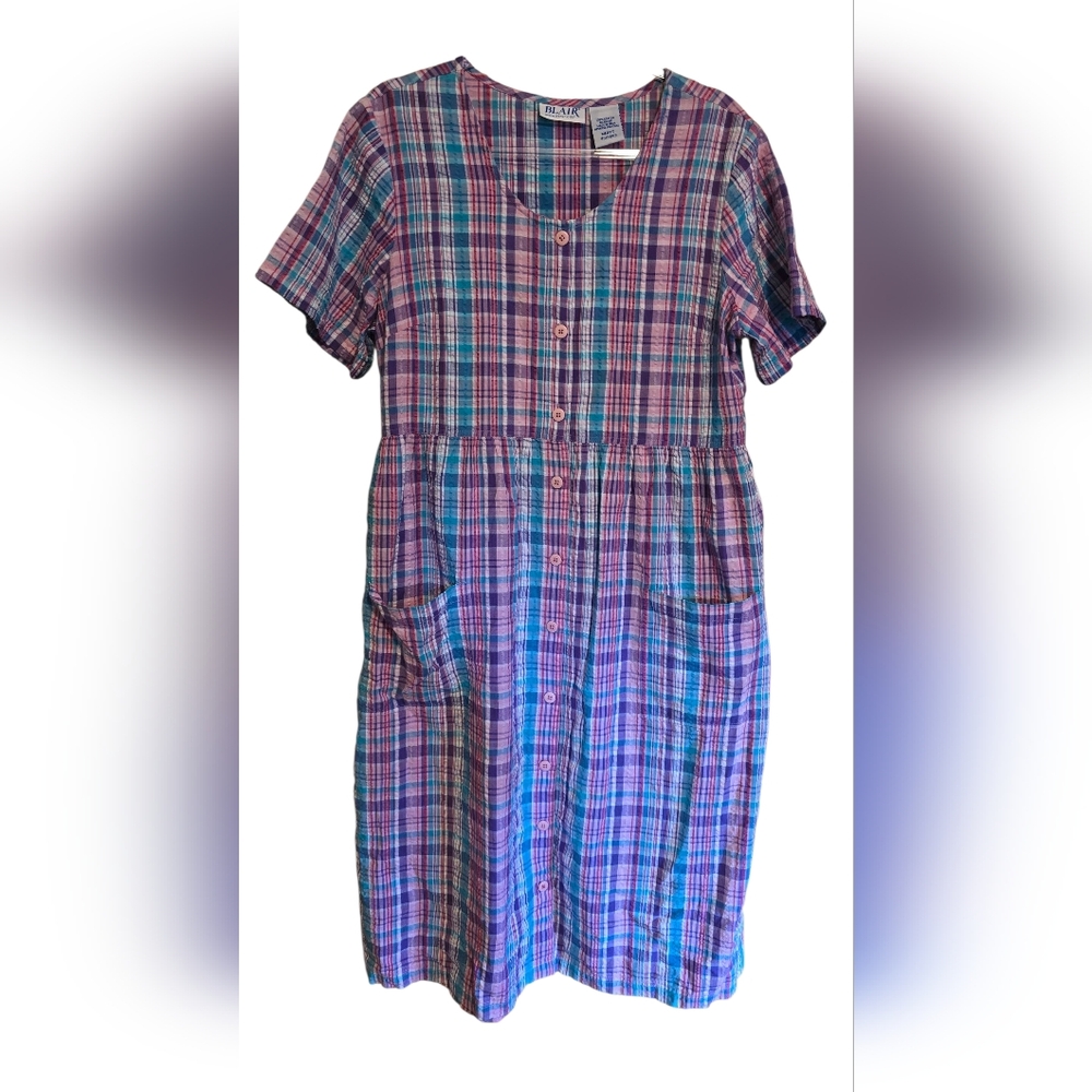 Blair Cotton Searsucker Cottagecore House Dress Robe MP